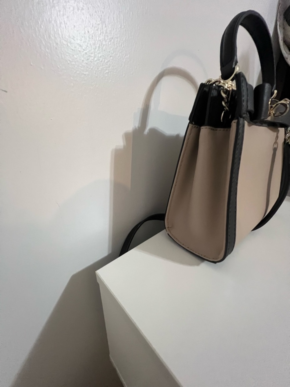 NWT Kate Spade Mini Tullie Mayfair Drive Black Cream Satchel Crossbody Bag - Picture 3 of 12